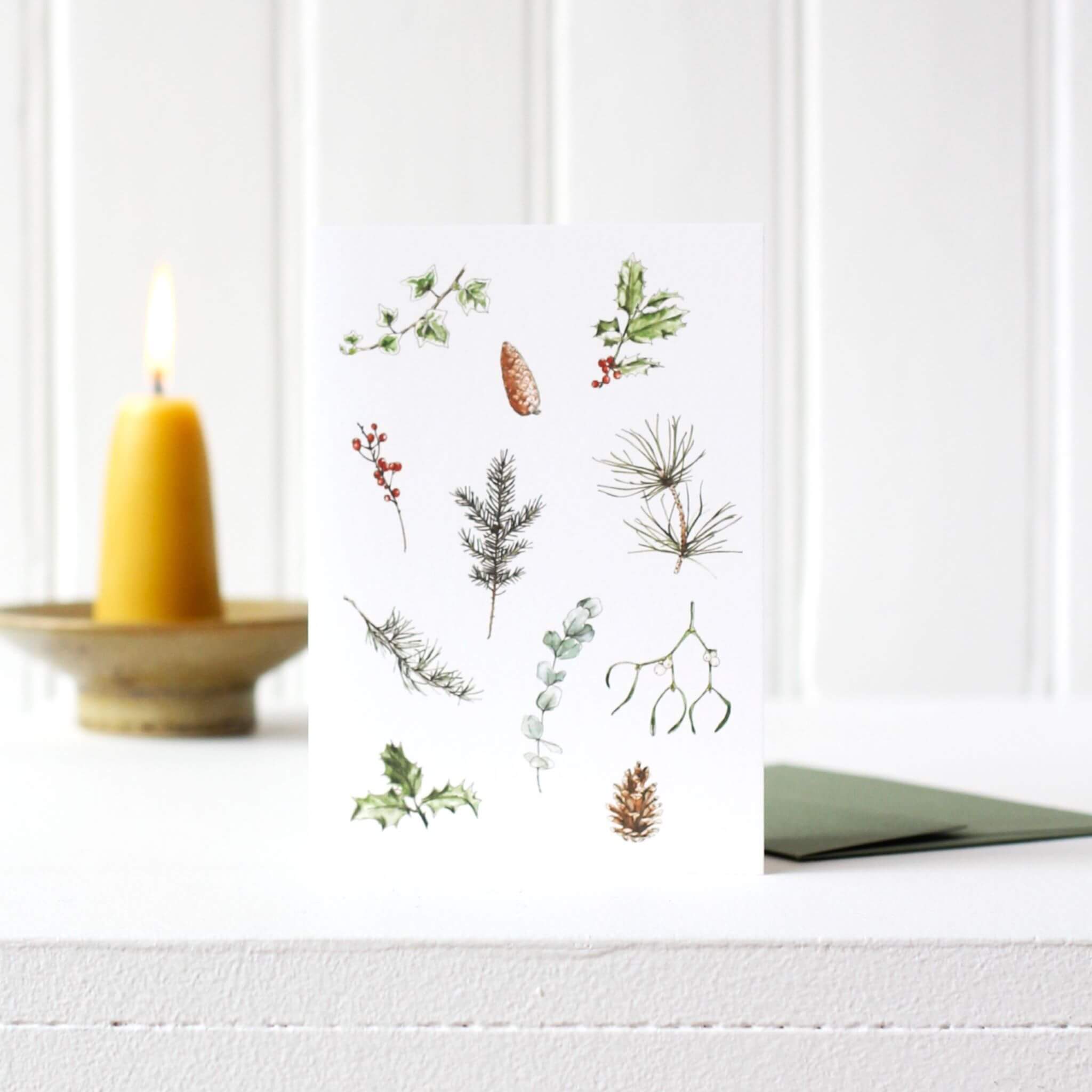 Winter Foliage Card by Annie Brougham