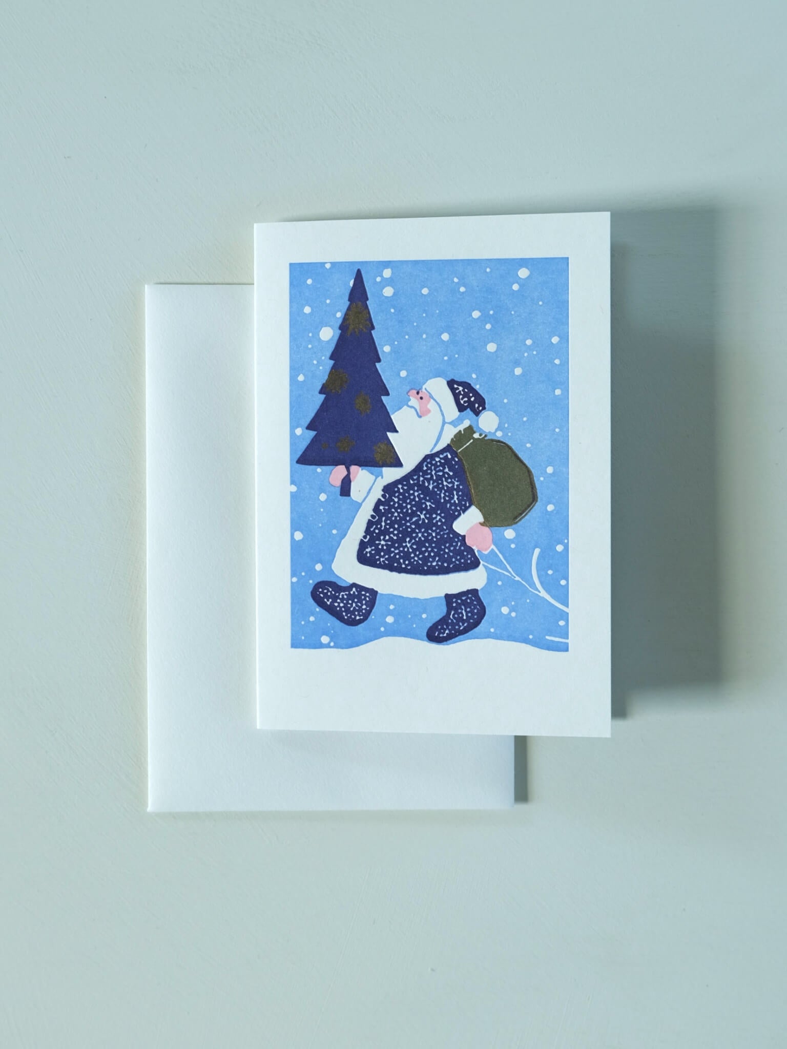 Vintage Father Christmas Card