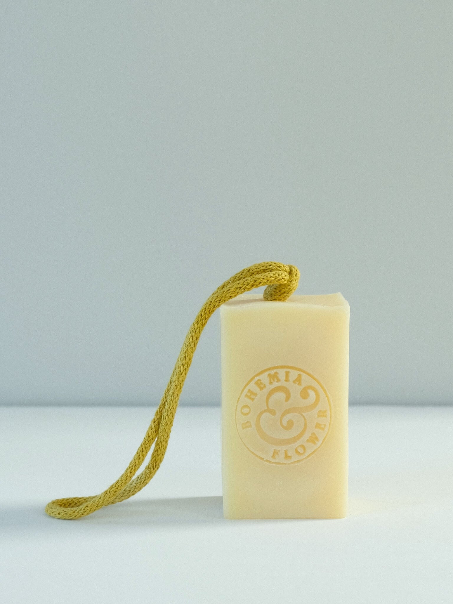Zesty soap on a rope with citrus and calendula