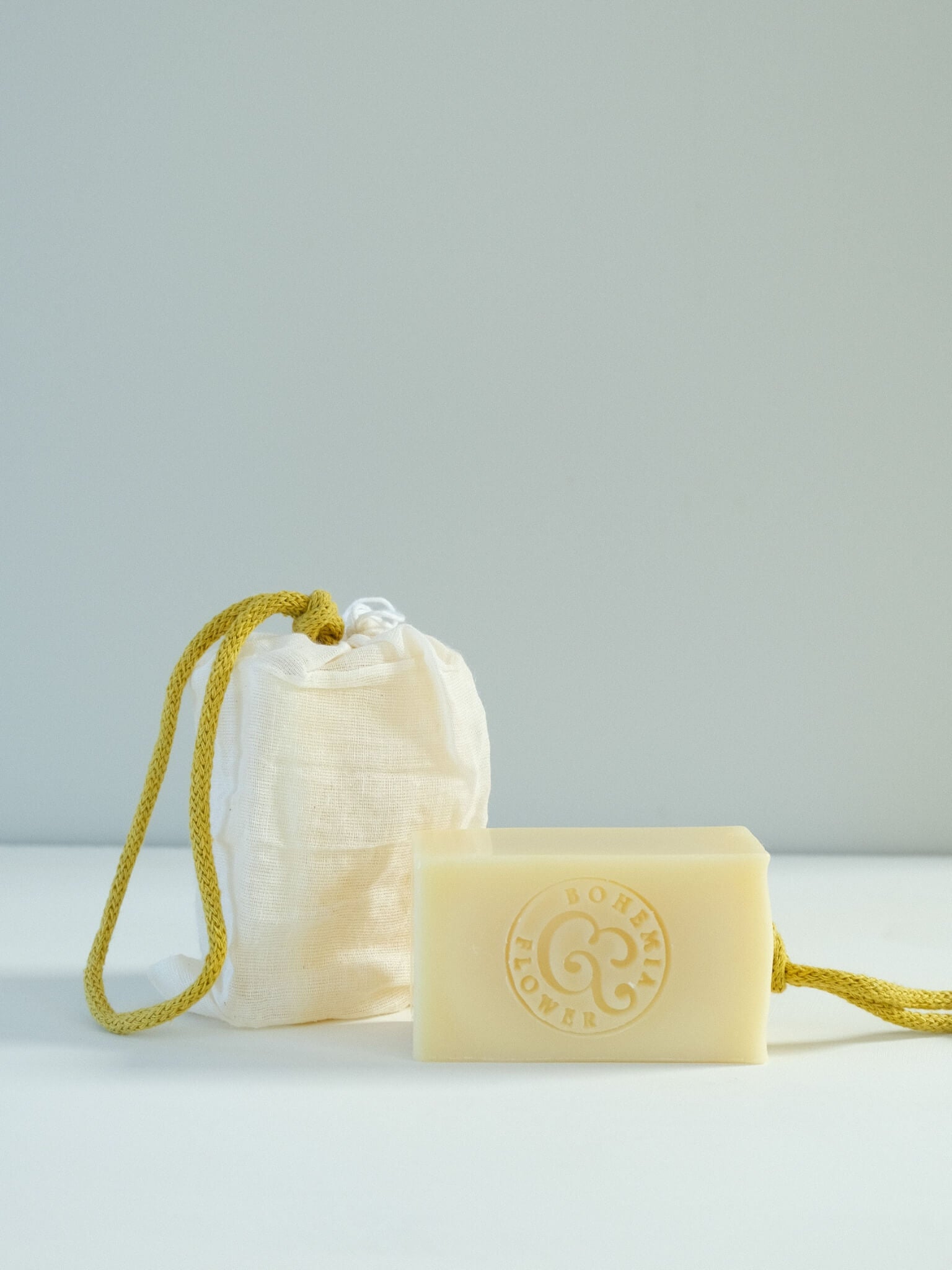 Zesty soap on a rope with citrus and calendula