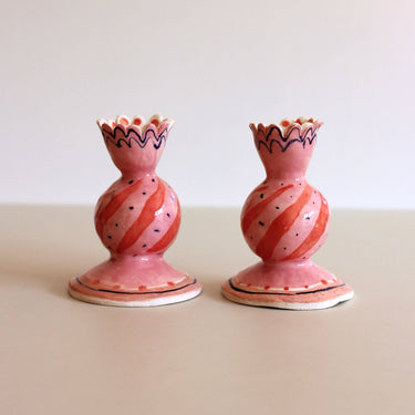 Ceramic Candlestick Set handmade by Celia Wood - Back in Stock