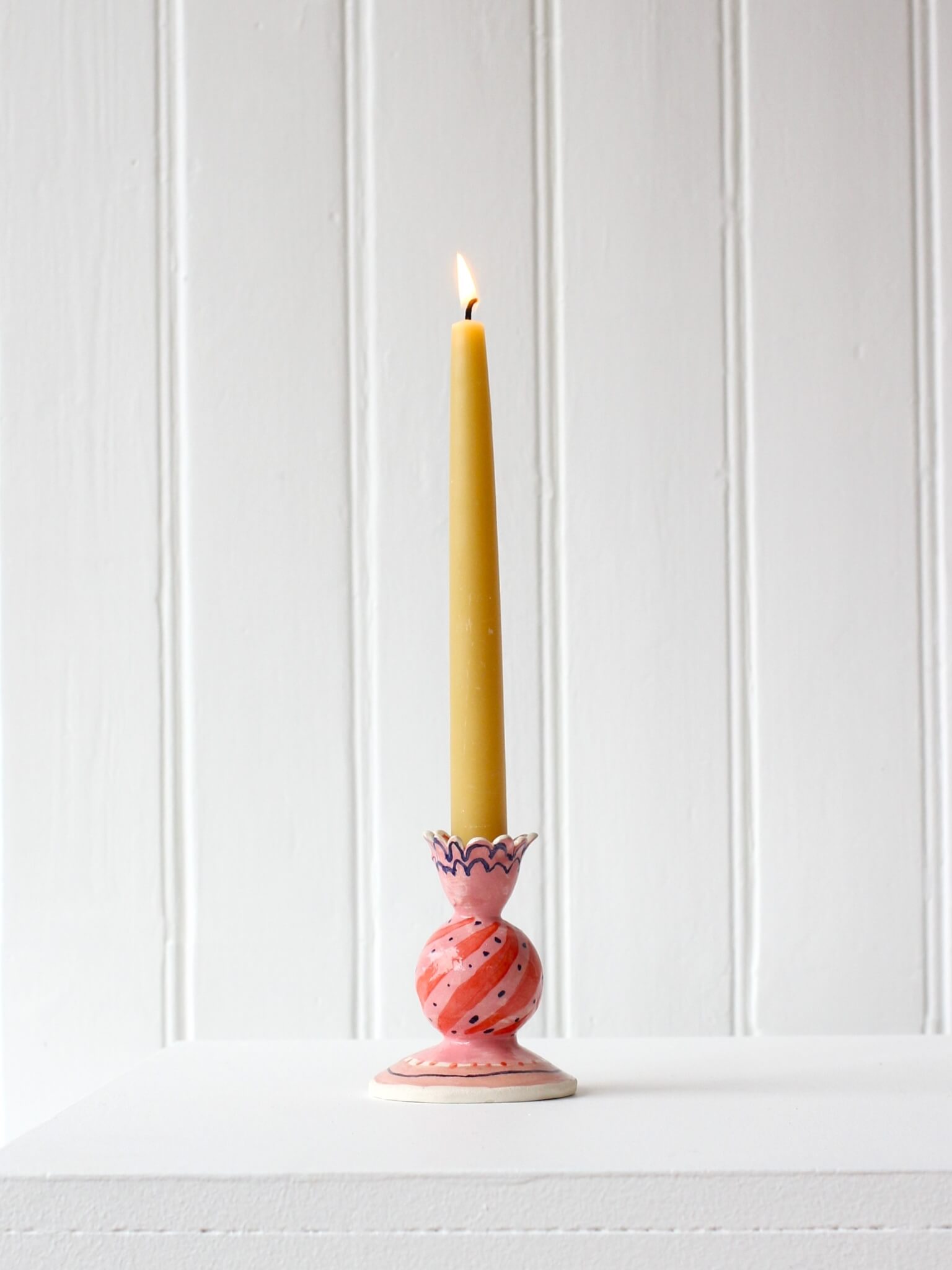 Ceramic Candlestick handmade by Celia Wood