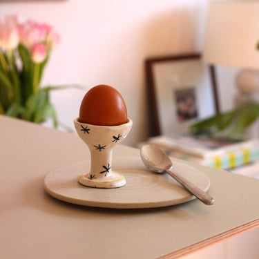 Ceramic egg cup handmade by Celia Wood