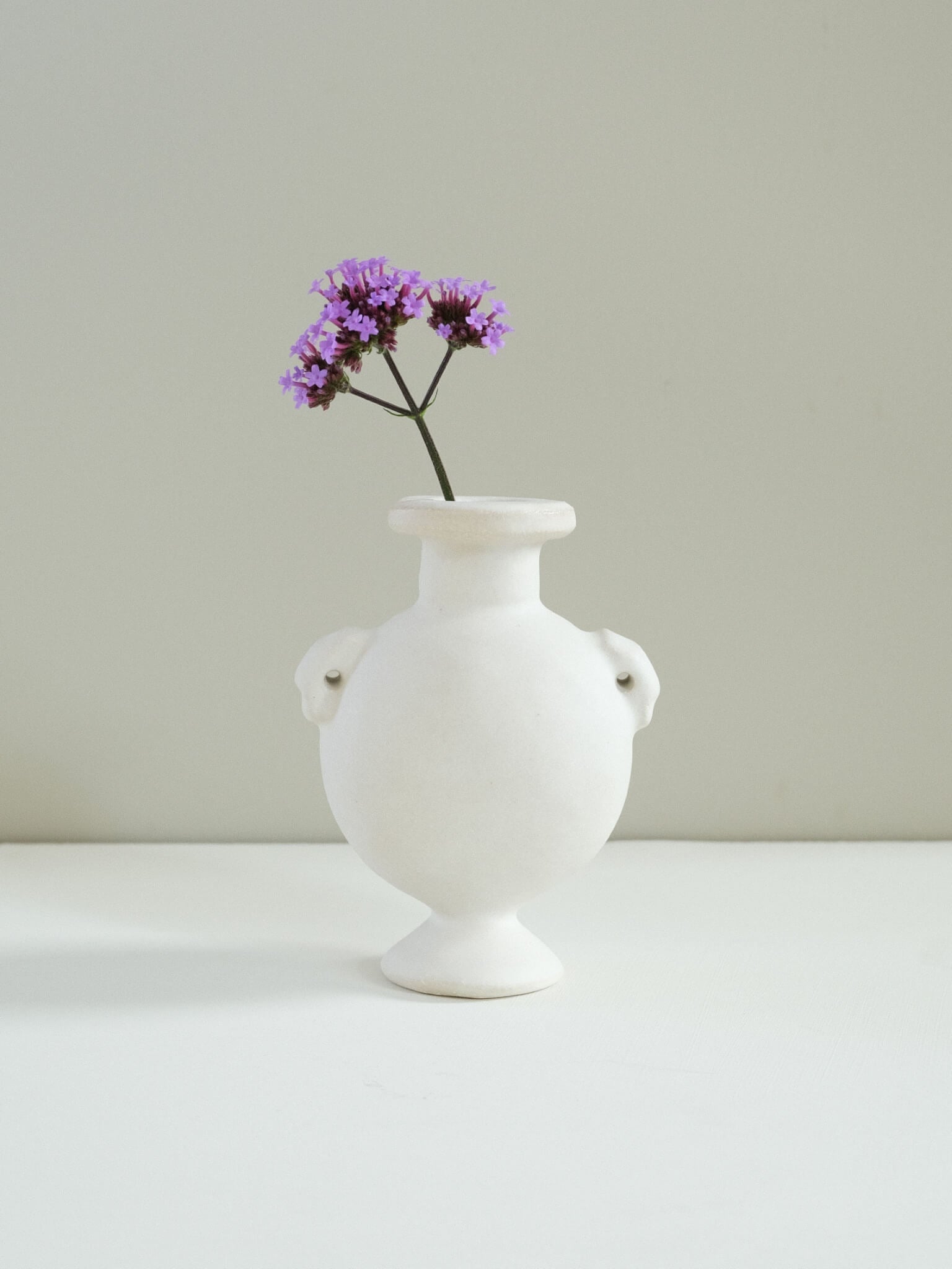 Aryballos Vase by Charlotte McLeish - Matte White