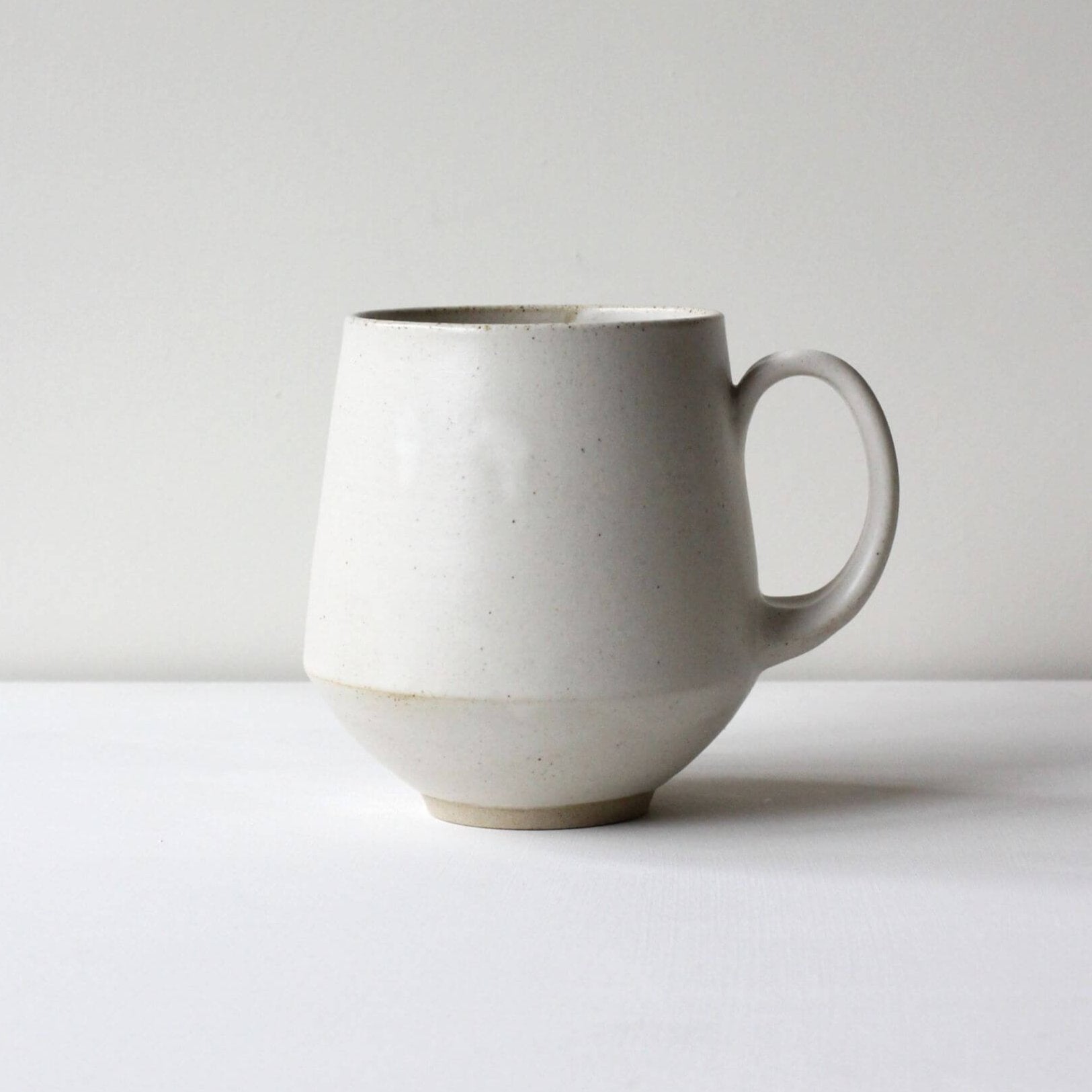 CLARE SPINDLER Matte White Large Mug