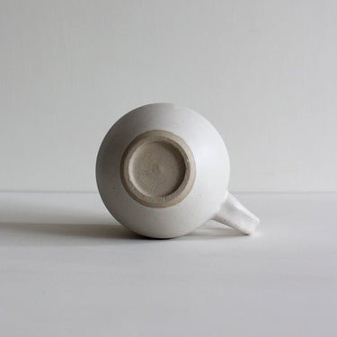 Large white ceramic mug by Clare Spindler