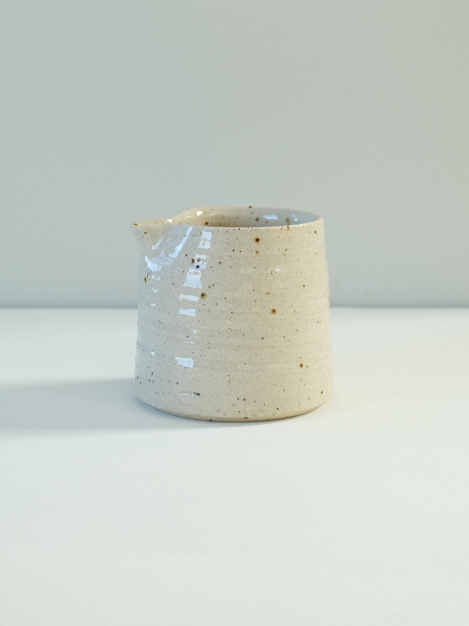 Speckled Ceramic Milk Jug made by Eleanor Torbati