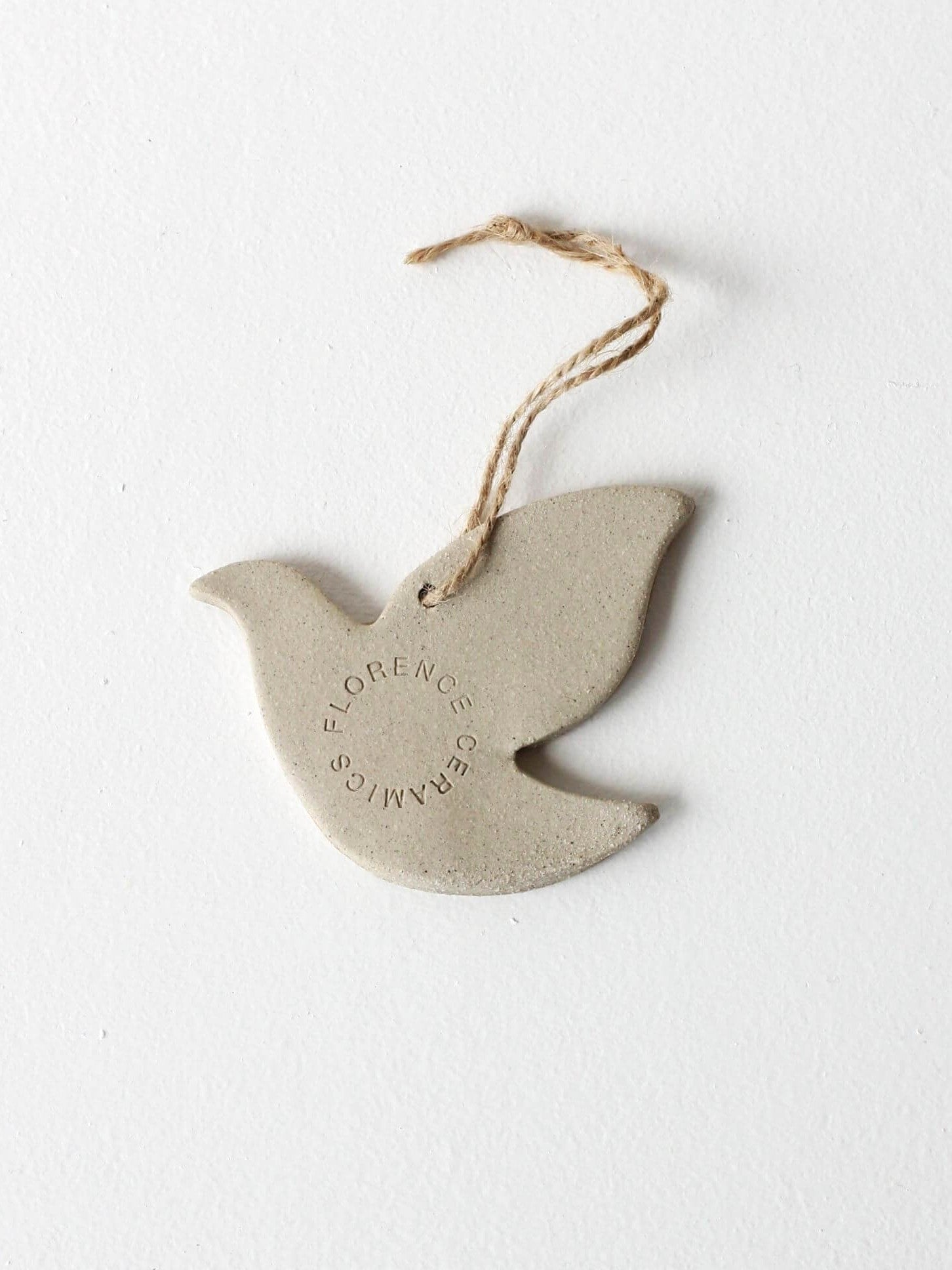 Ceramic dove decoration by Florence Ceramics