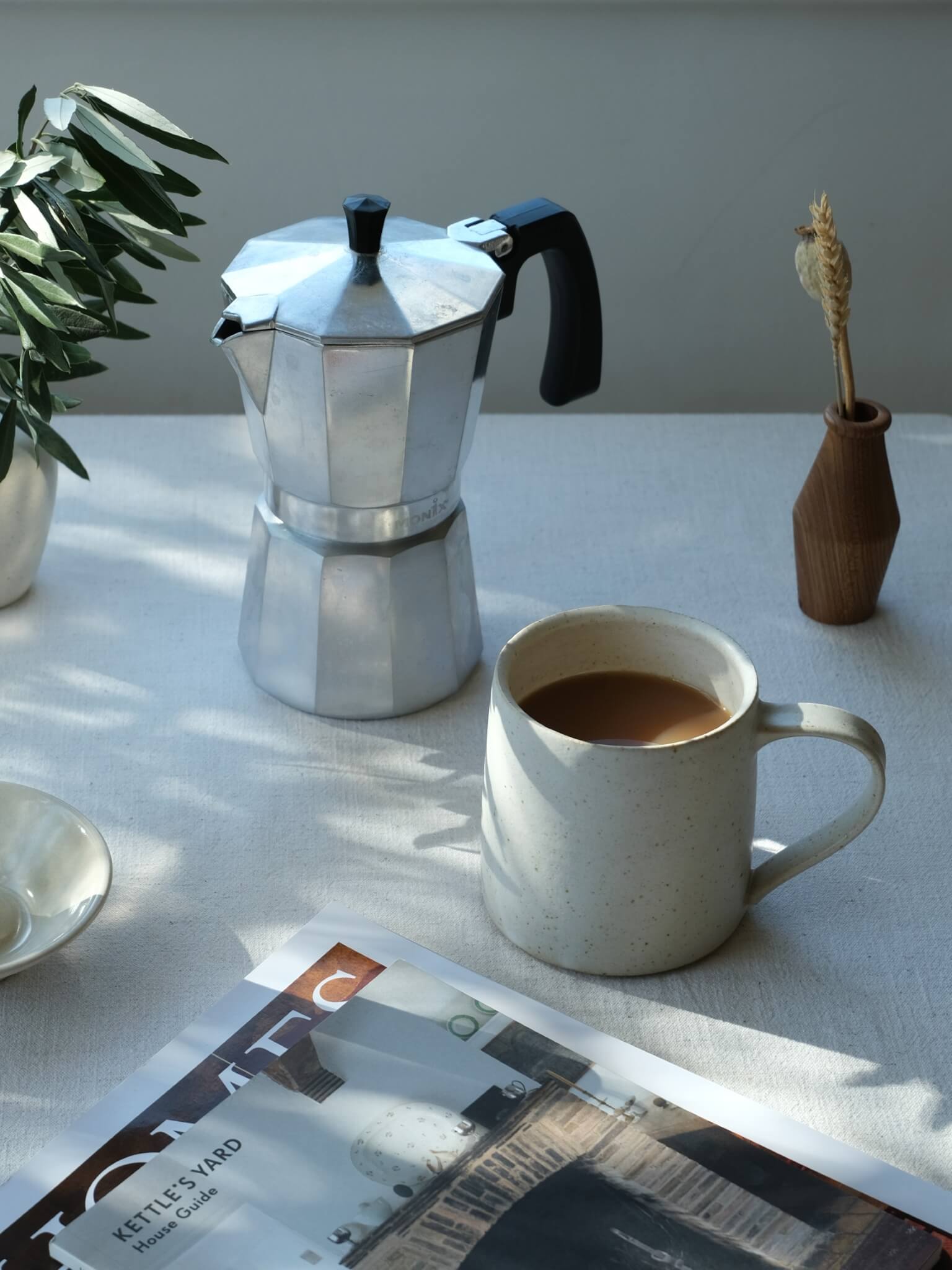 Large stoneware mug made by Florence Ceramics