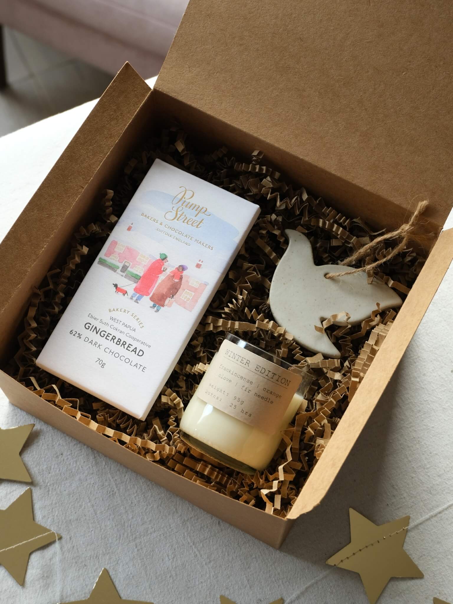 Winter Gift Set with Dove Decoration