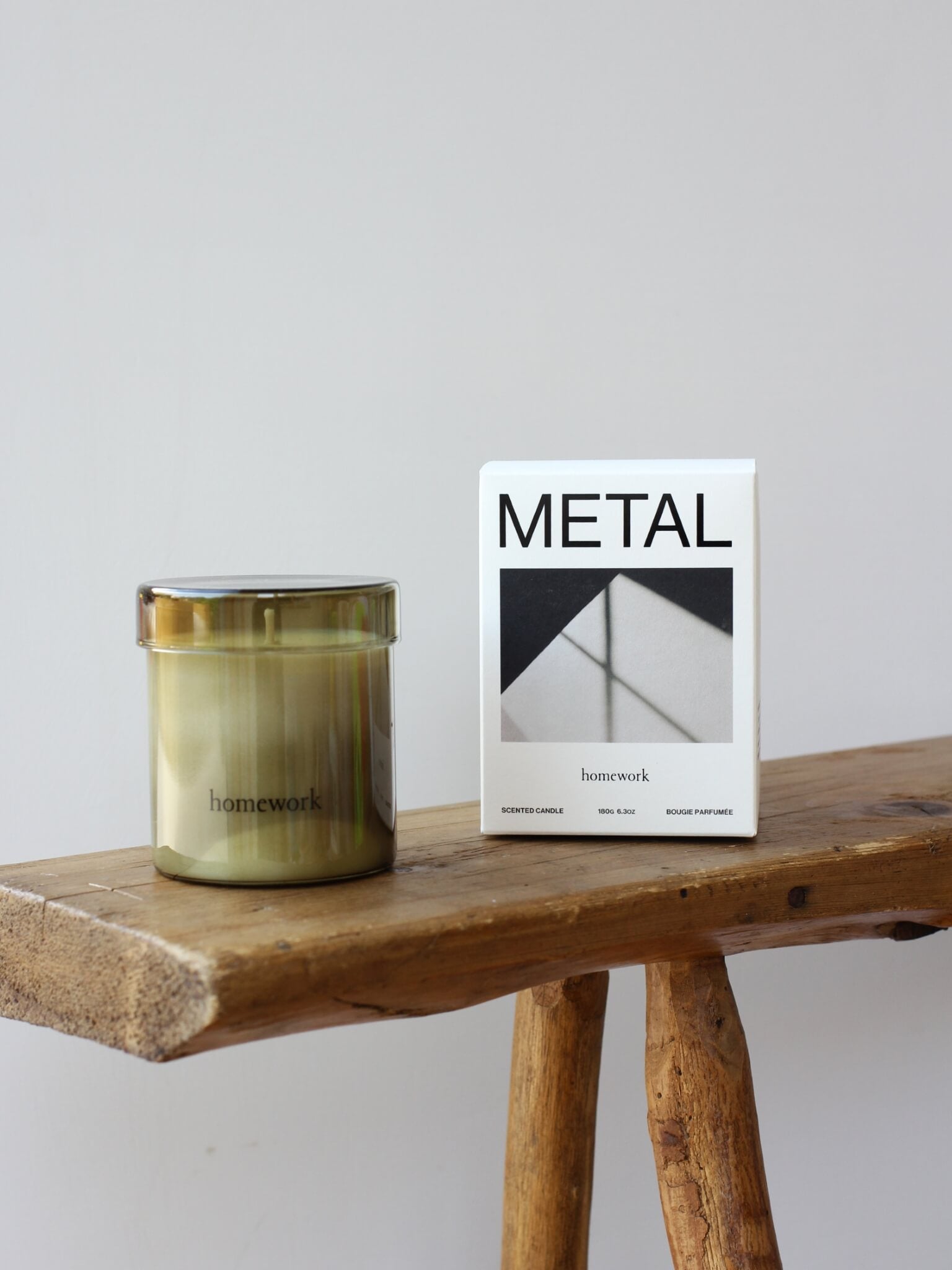 HOMEWORK Scented Candle - Metal