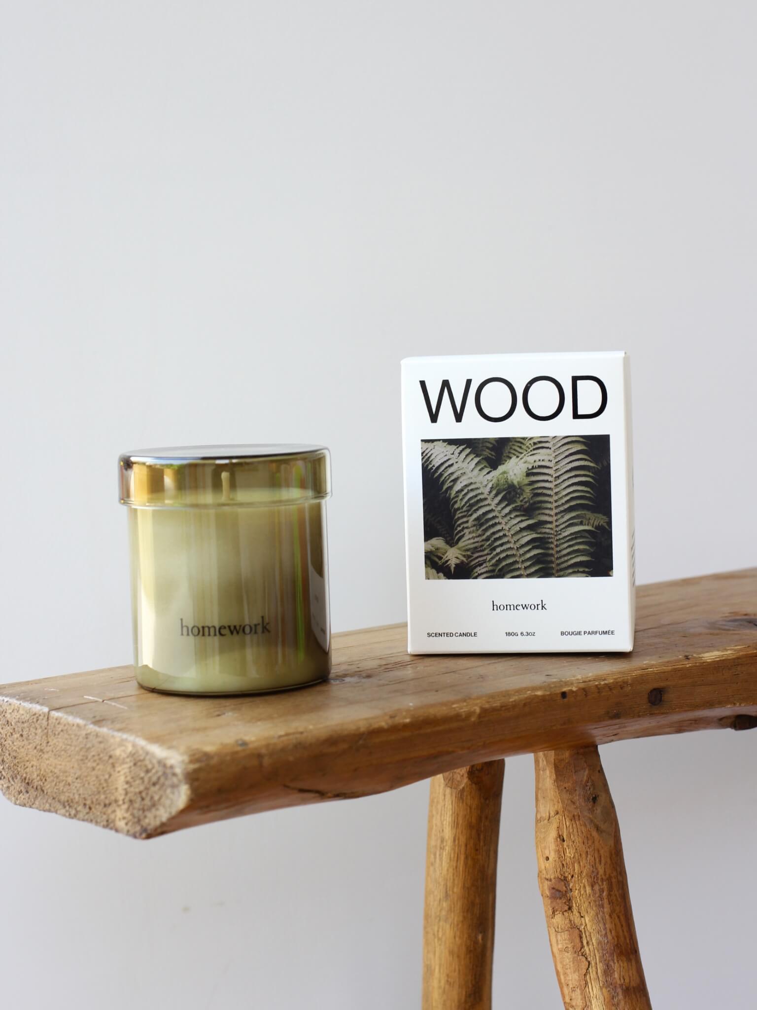 HOMEWORK Scented Candle - Wood