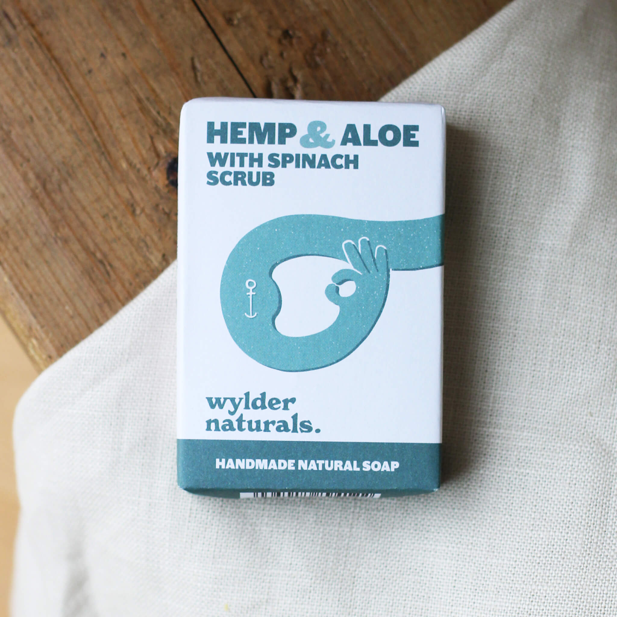 WYLDER NATURALS Handmade Soap - Hemp and Aloe with Spinach Scrub