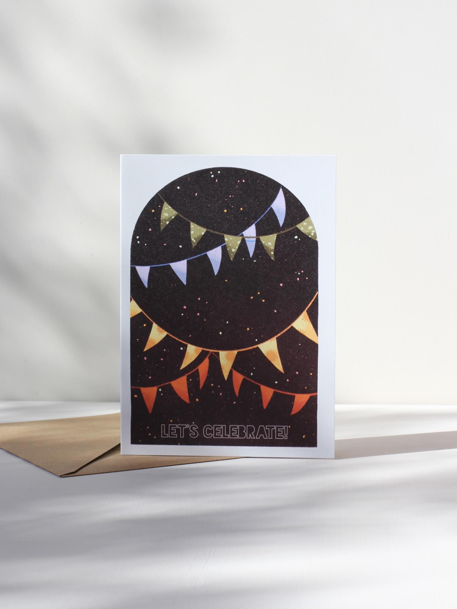 Greetings Card - Let's Celebrate