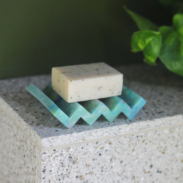 Müll Club 100% Recycled Plastic Soap Dish - Blue/green