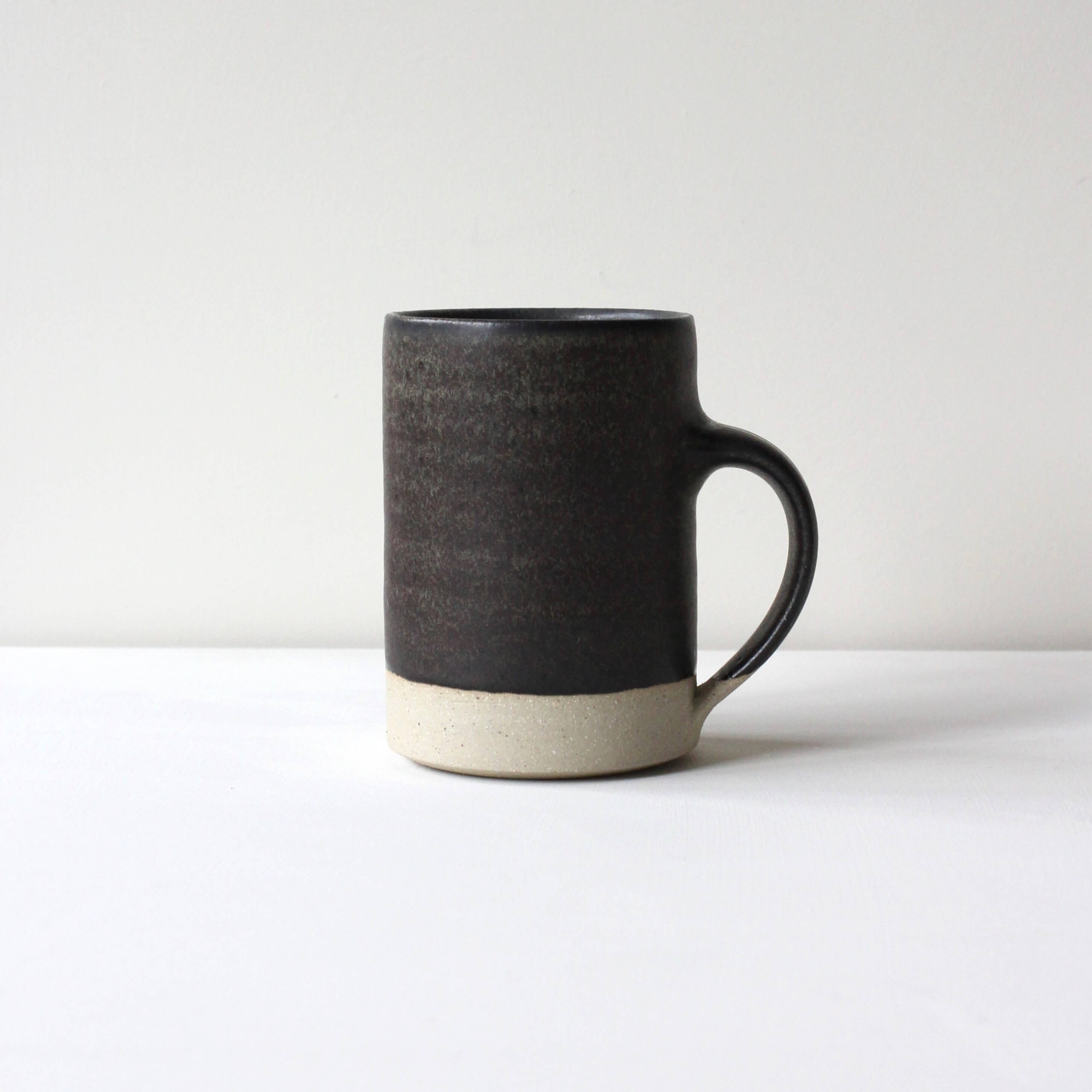 POTTERY WEST Charcoal Tall Mug