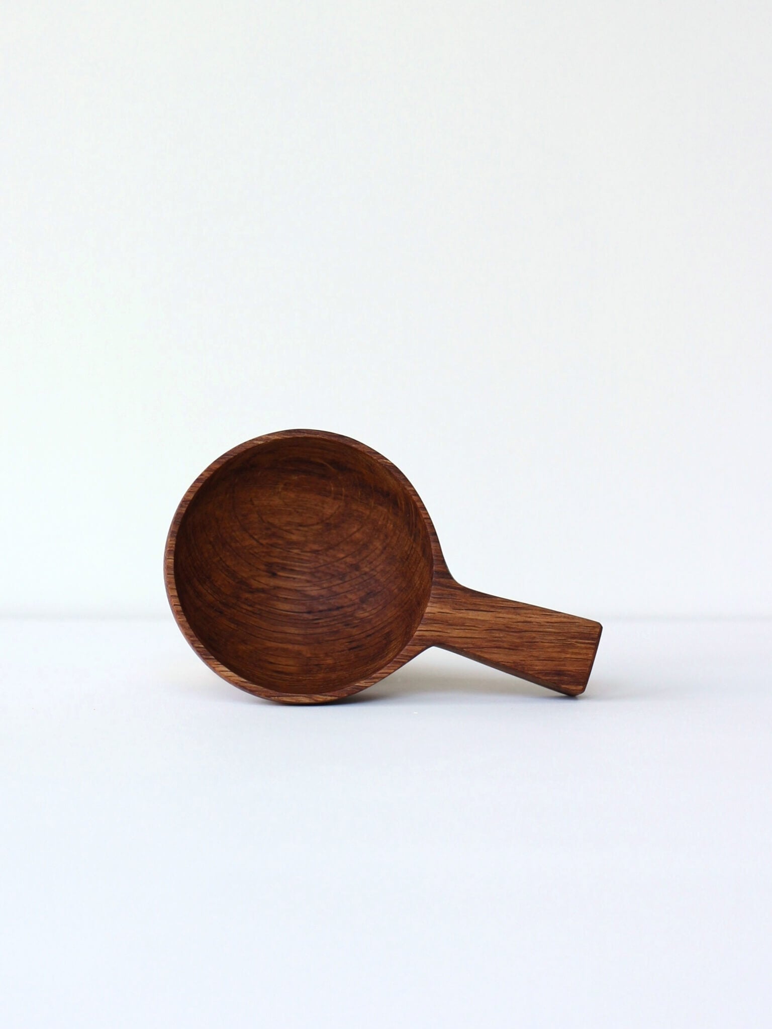 Brown Oak Flour Scoop made by Selwyn House