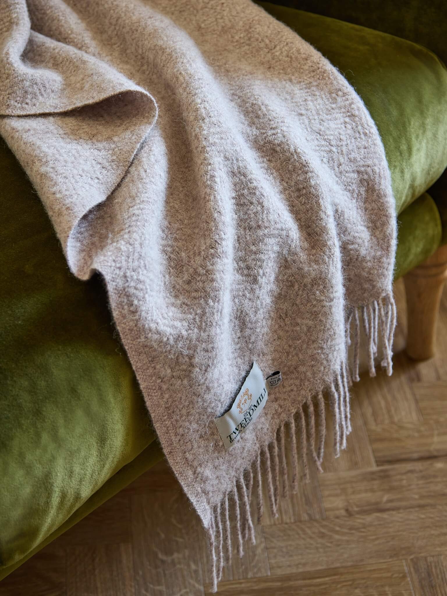 Pure New Wool Blanket (Warm Grey)